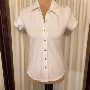 Newport News vintage short sleeve knit top Size small
